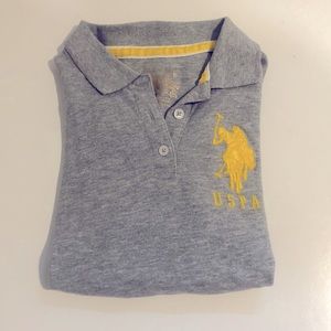 Large logo polo shirt women’s size small
